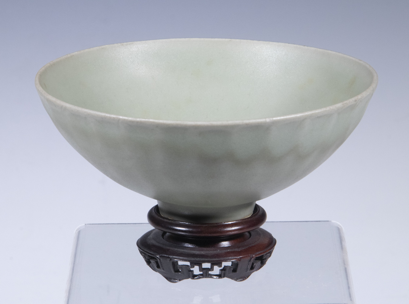 Appraisal: CHINESE CELADON LOTUS BOWL Song Style Longquan Celadon Glazed Footed