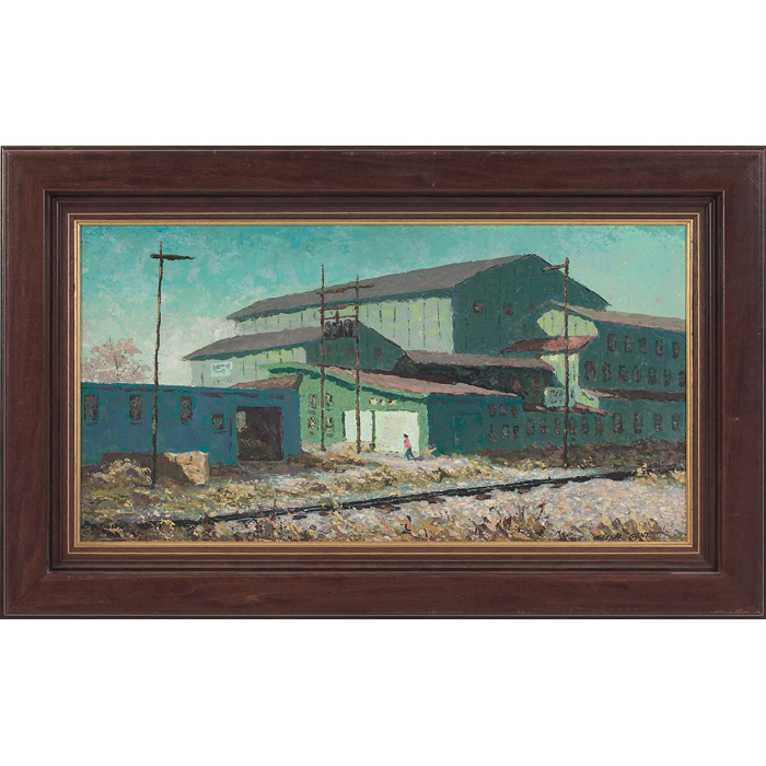 Appraisal: Glenn Gant American - ''Sheffield Steel Plant '' c oil