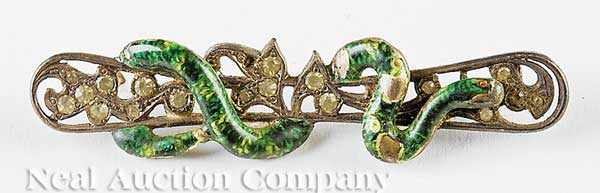 Appraisal: Mardi Gras Mistick Krewe of Comus ball favor pin green