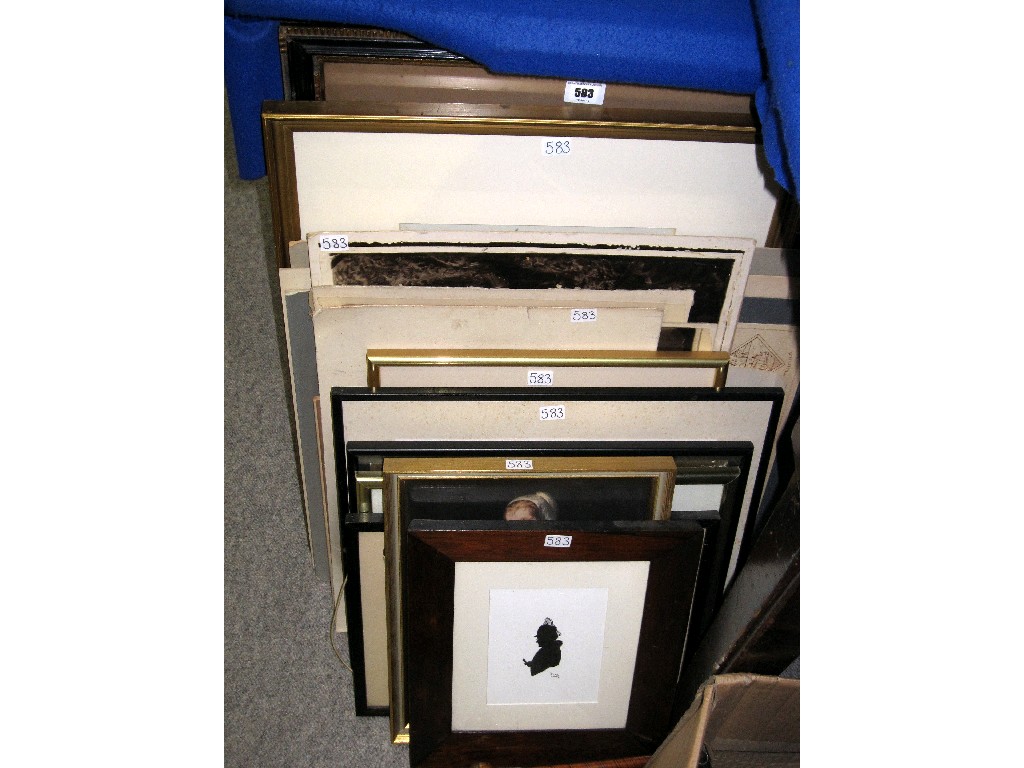 Appraisal: Lot comprising assorted framed and unframed pictures and photographs