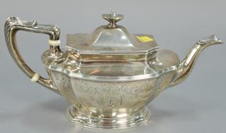 Appraisal: Gorham sterling silver two pint tea pot lg in t