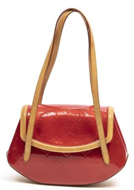 Appraisal: Louis Vuitton Biscayne Bay PM shoulder bag in red monogram