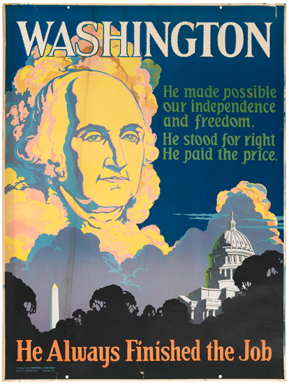 Appraisal: ANONYMOUS WASHINGTON HE ALWAYS FINISHED THE JOB x inches x