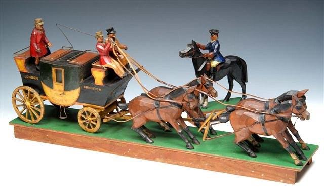 Appraisal: A LATE TH EARLY TH CENTURY WOODEN MODEL OF THE