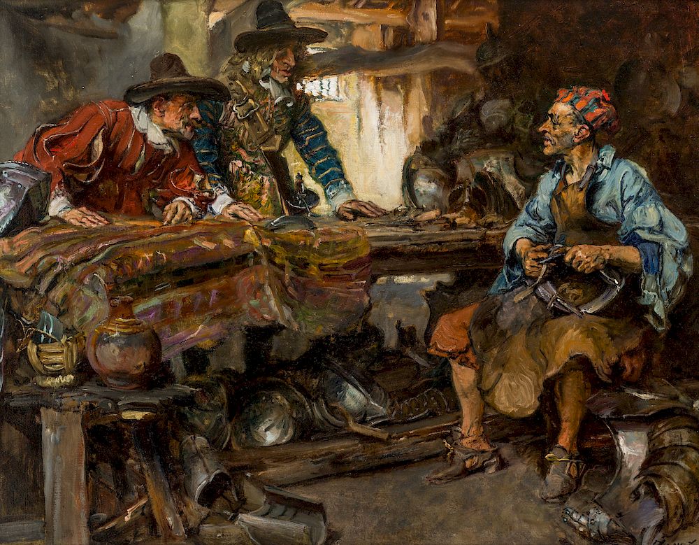 Appraisal: EDGAR BUNDY BRITISH - EDGAR BUNDY BRITISH - The Armourer