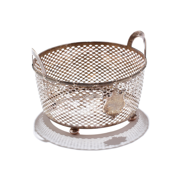 Appraisal: Sterling silver ice bucket frame oz No glass