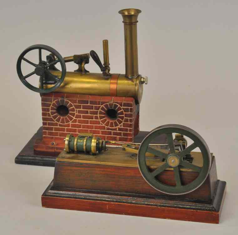 Appraisal: POPCORN MODEL STEAM ENGINE TOY Krauss Mohr steam engines includes