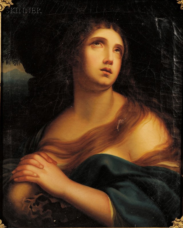 Appraisal: Manner of Guido Reni Italian - Mary Magdalene Unsigned Unsigned