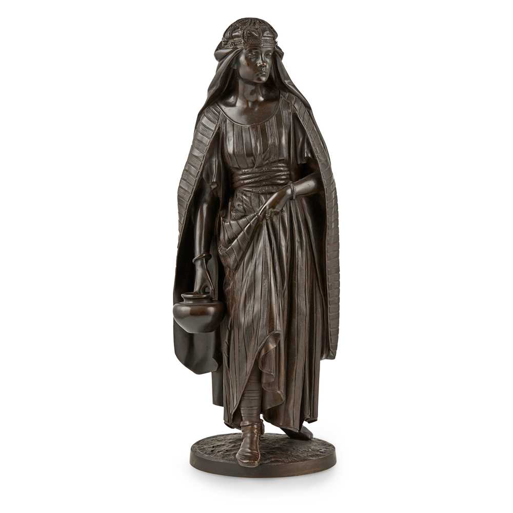 Appraisal: JEAN JULES SALMSON FRENCH - LA PORTEUSE bronze dark brown