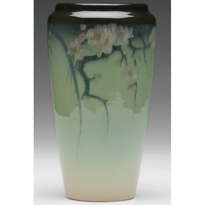 Appraisal: Rookwood vase tapered shape in an Iris glaze with beautifully