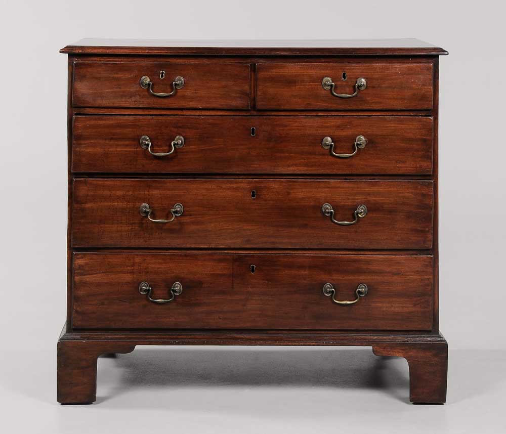 Appraisal: George III Mahogany Chest British late th early th century