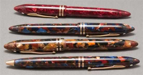 Appraisal: Three Sheaffer ballpoint pens and a similar fountain pen from