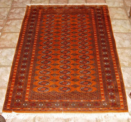 Appraisal: TURKISH BOKHARA CARPET Approx ' '' x ' ''