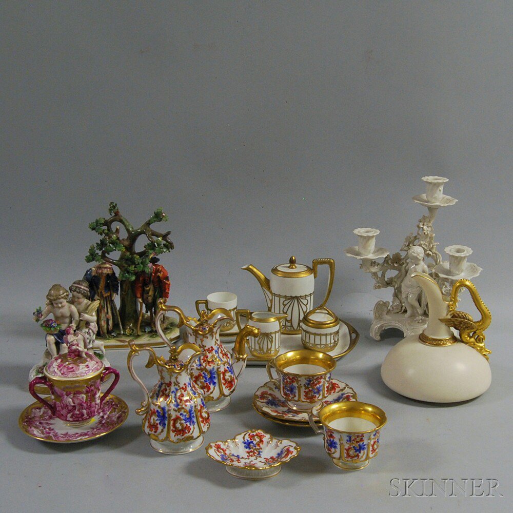 Appraisal: Group of Assorted Porcelain Tableware including a Royal Worcester ewer