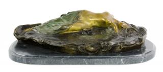 Appraisal: PIERRE-ETIENNE DANIEL CAMPAGNE French - Reclining Maiden Patinated bronze on