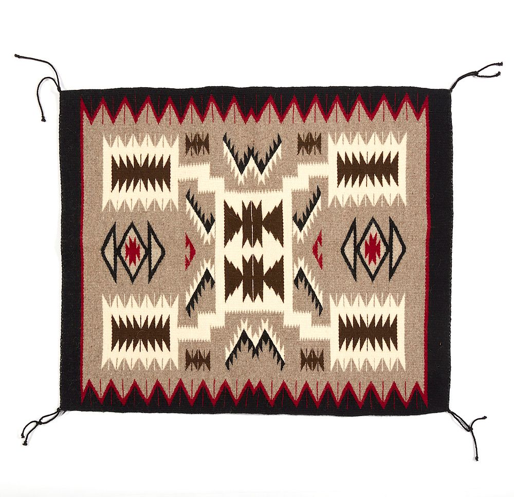 Appraisal: Navajo Rug Navajo rug Dimensions x Processing and shipping within