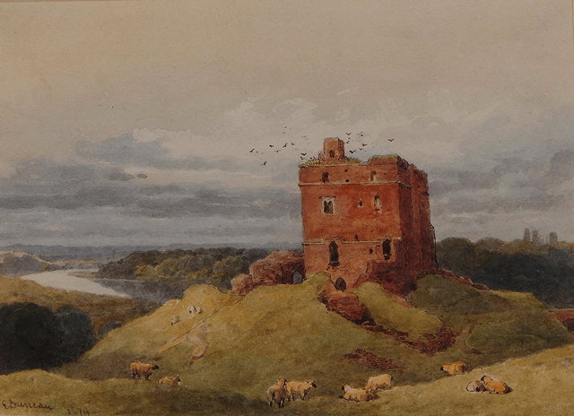 Appraisal: EDWARD DUNCAN - 'Norham Castle on the Tweed - Midday