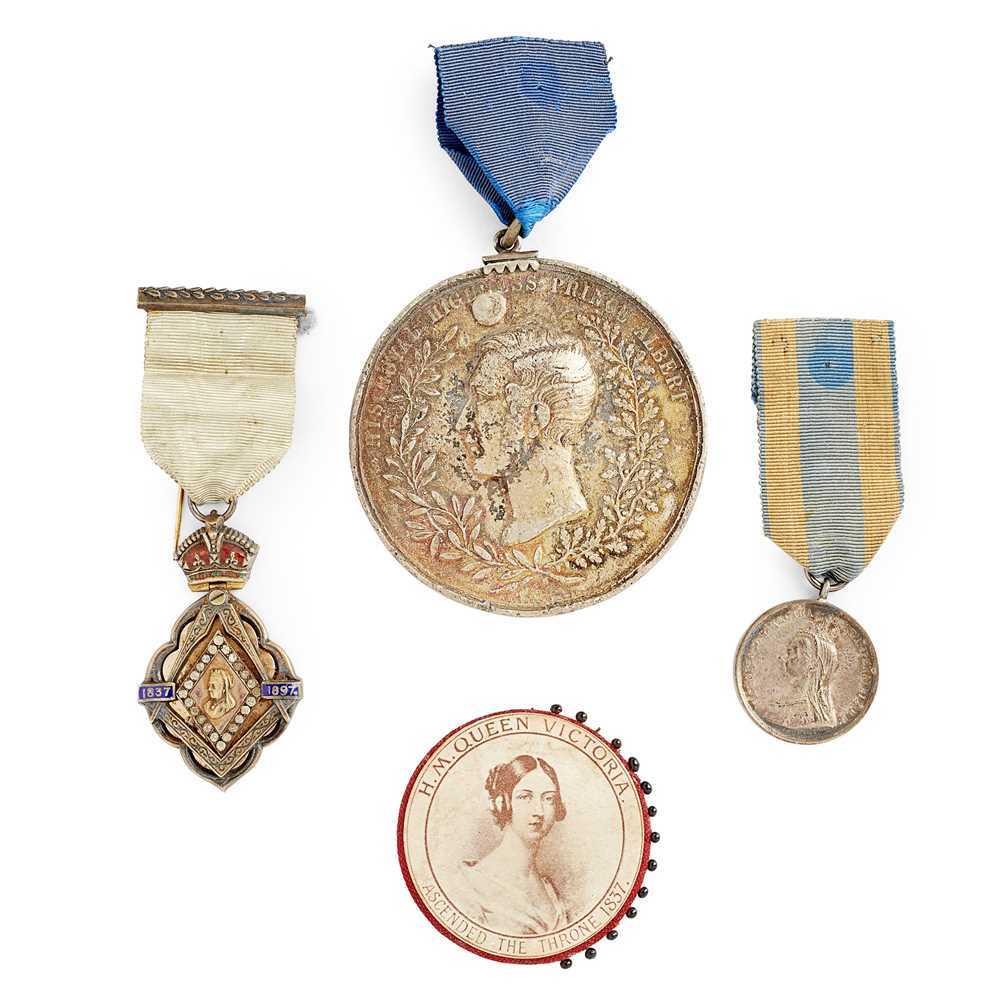 Appraisal: A VICTORIAN DIAMOND JUBILEE MEDAL AND OTHER MEDALS AND MEDALLIONS