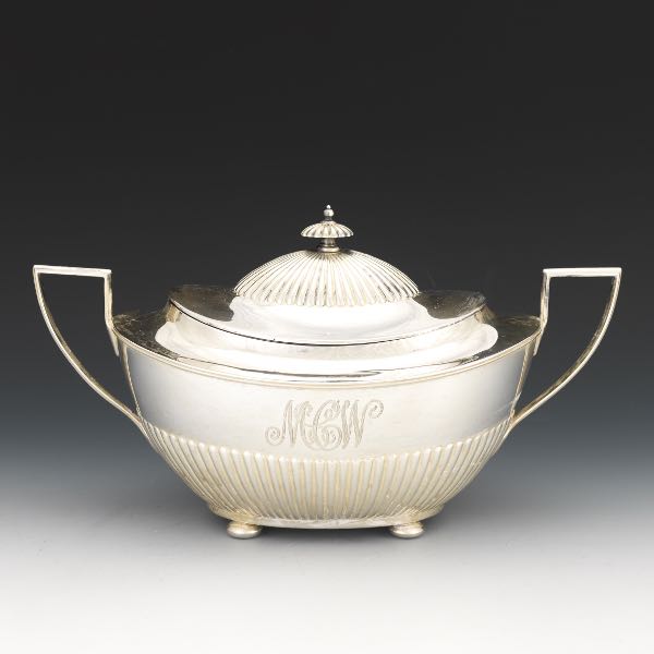 Appraisal: GORHAM STERLING LIDDED TUREEN x x Gadrooning to bottom and