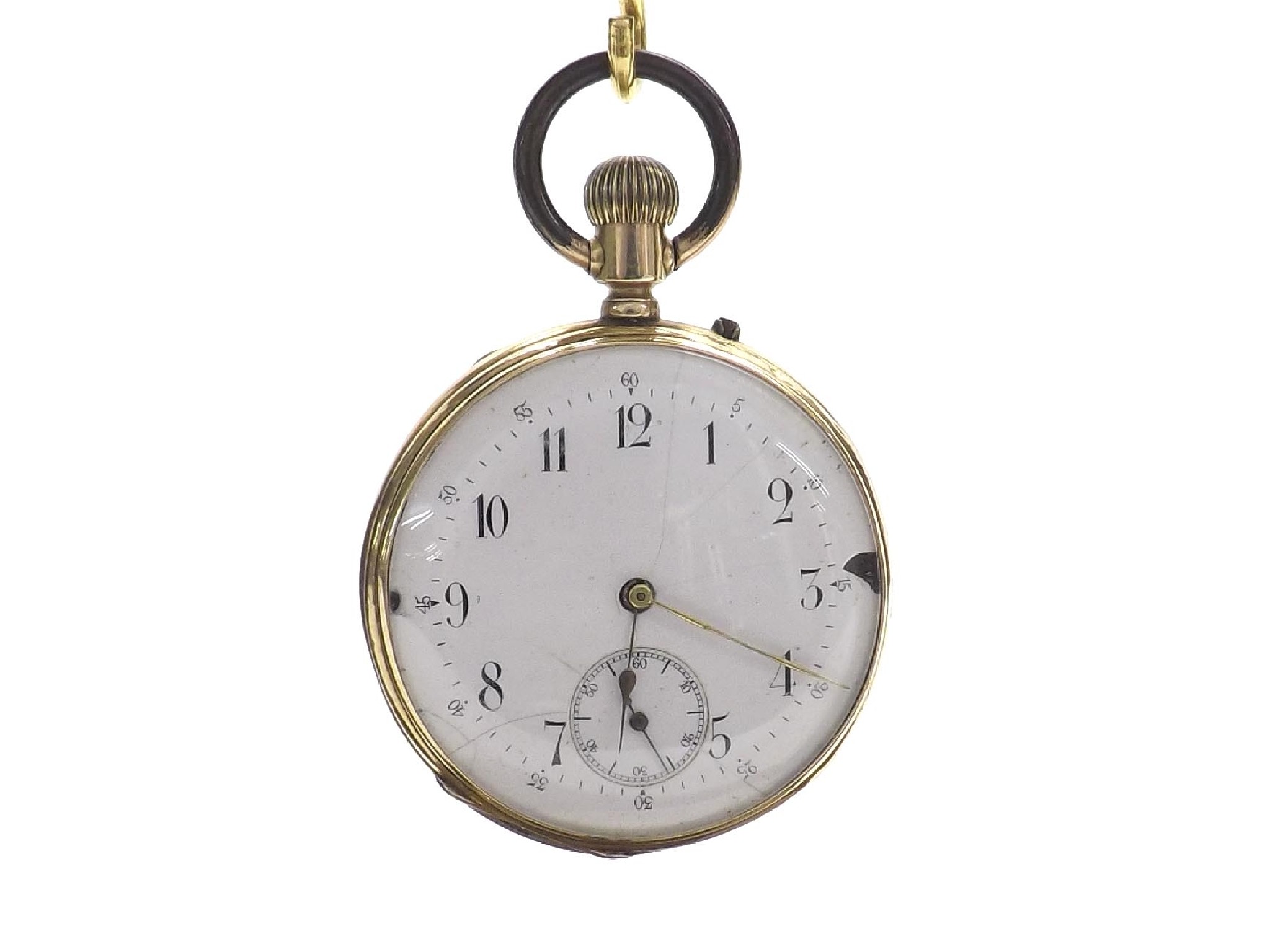 Appraisal: Continental k lever pocket watch unsigned bar movement the dial