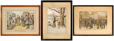 Appraisal: Three A B Frost prints Arthur Burdett Frost Sr American