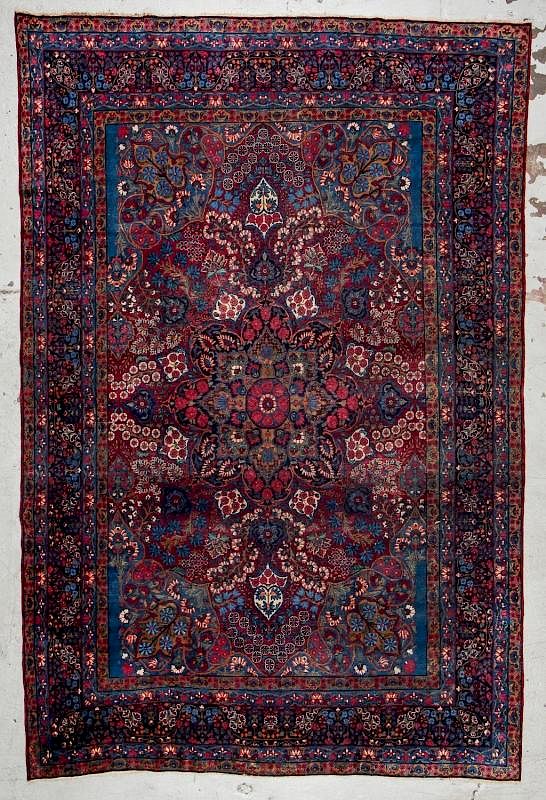 Appraisal: Antique Kerman Rug Persia ' '' x ' '' Antique