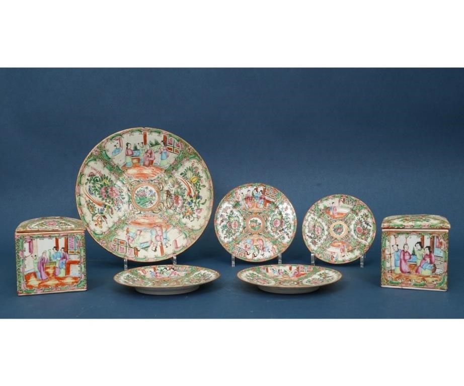 Appraisal: Rose Medallion tableware to include two boxes each h w