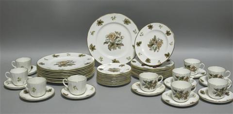 Appraisal: ROYAL WORCESTER PART DINNER SERVICE Dorchester pattern comprising dinner plates