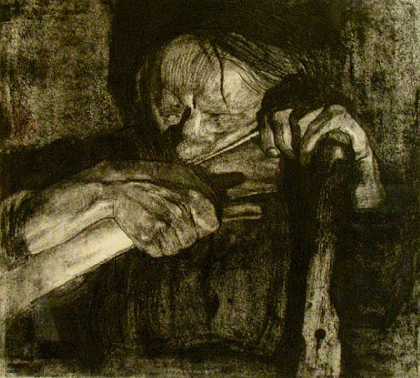 Appraisal: K the Kollwitz Biem Dengeln K after Etching date in