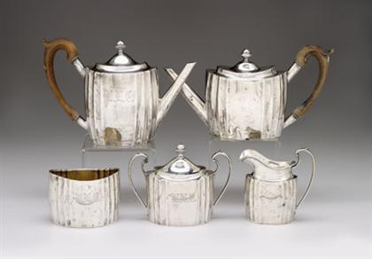 Appraisal: American silver tea pot maker's mark obliterated early th century