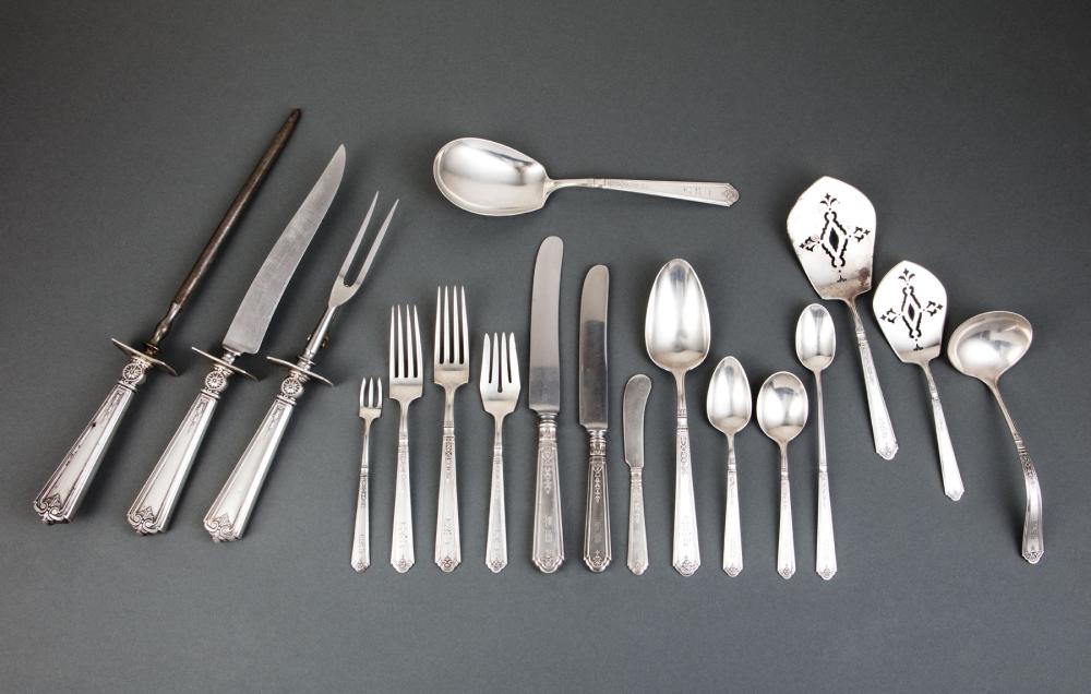 Appraisal: Gorham Princess Patricia Sterling Silver Flatware Service pat incl dinner