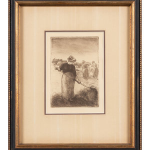 Appraisal: Camille Pissarro Danish French - Les Faneuses The Haymakers etching