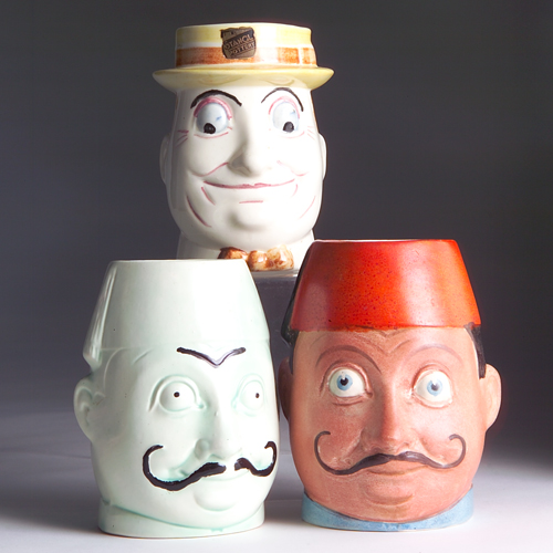 Appraisal: Three STANGL Stoby mugs early versions two Grand and one