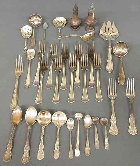 Appraisal: Group of sterling silver tableware and flatware and a stainless