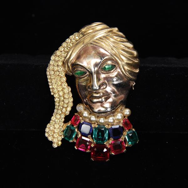 Appraisal: Trifari Sinbad Brooch Pin designed by David Mir Missing earring