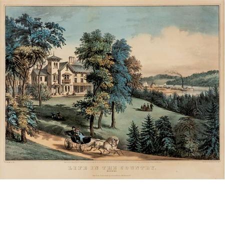 Appraisal: Currier Ives publishers THE DRIVE THROUGH THE HIGHLANDS LIFE IN