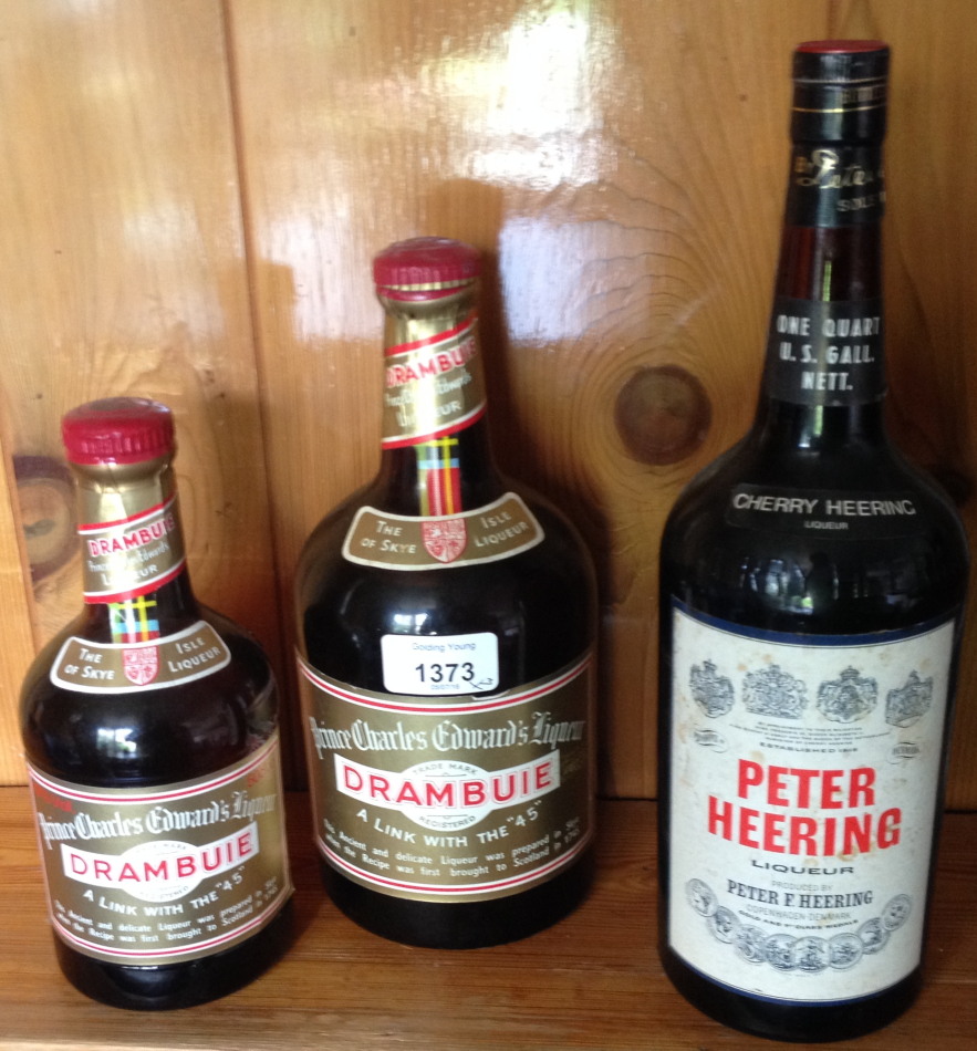 Appraisal: Peter Heering cherry liquer and bottles of Drambuie