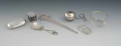 Appraisal: An Interesting Collection of Sterling Silver Articles Including an antique