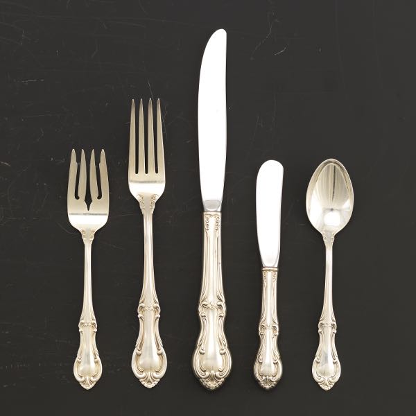 Appraisal: INTERNATIONAL STERLING FLATWARE SERVICE FOR EIGHT JOAN OF ARC PATTERN