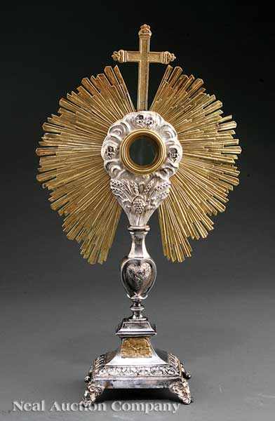 Appraisal: A Gilt and Argent Monstrance late th c the lunula