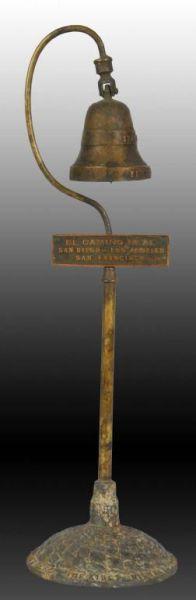 Appraisal: Lot of Metal Toys Description Brass signpost with bell marked