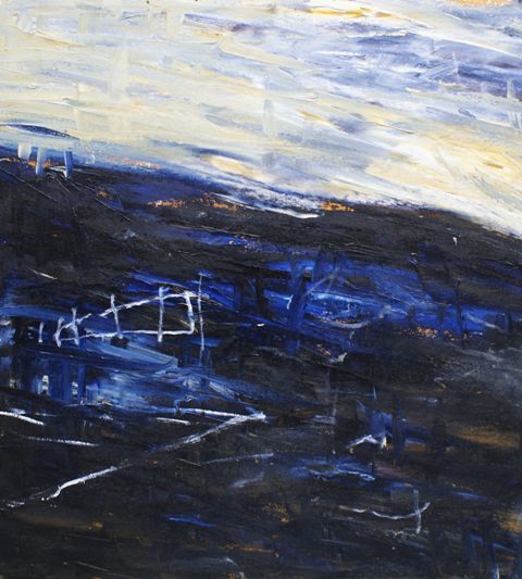 Appraisal: Maureen O'Shaughnessy Rush oil on canvas x cm Provenance Michael