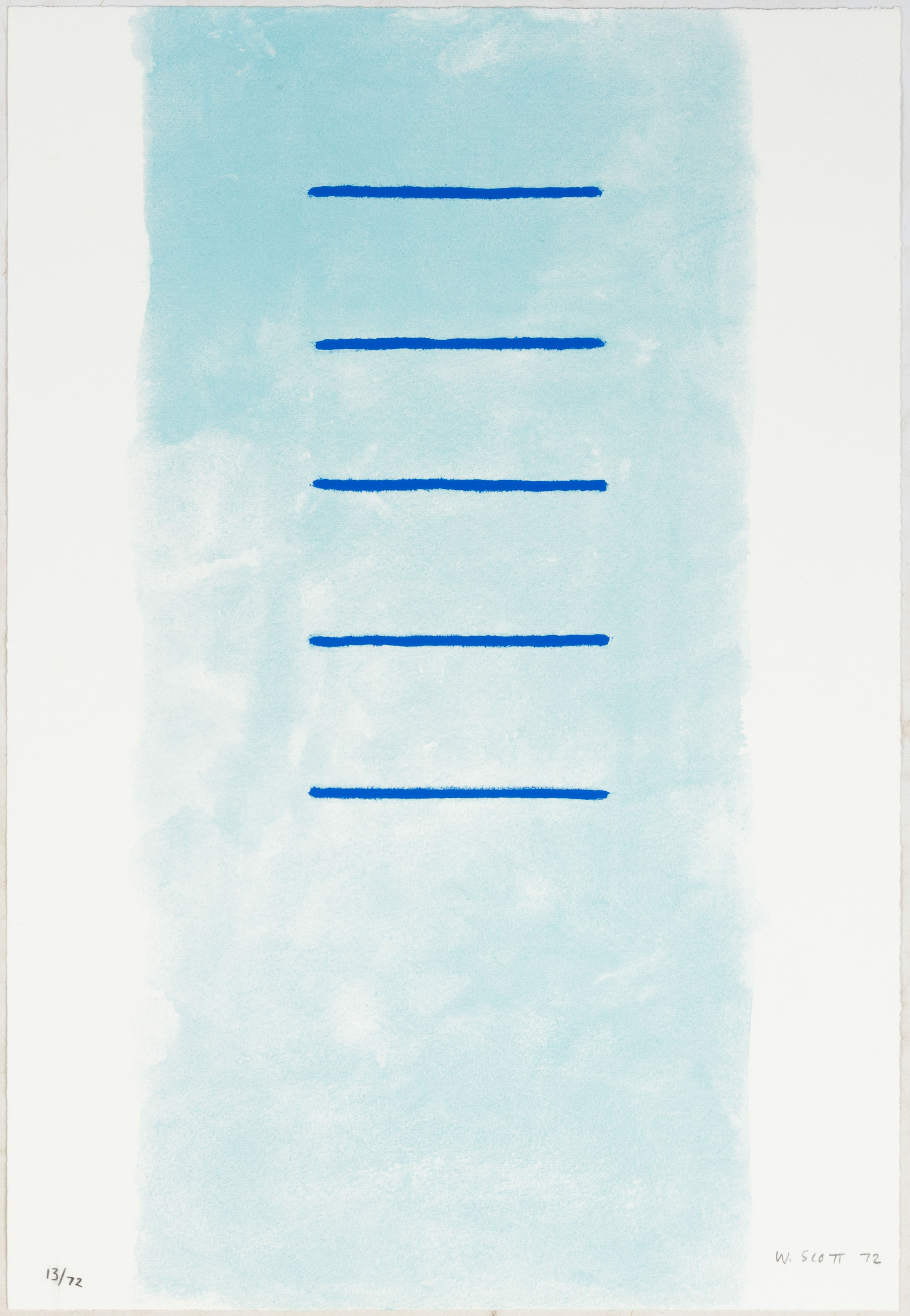 Appraisal: WILLIAM SCOTT - LINES WITH BREADTH SUPERCEDE Screenprint on paper