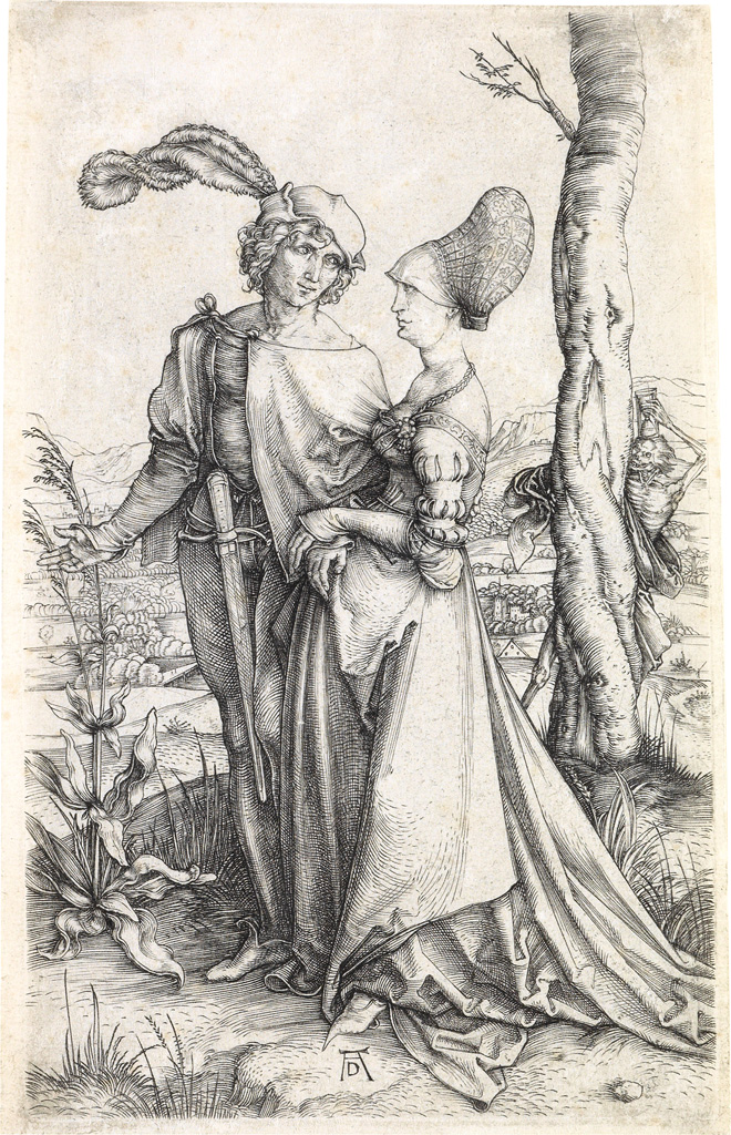 Appraisal: ALBRECHT D RER The Promenade Engraving circa - x mm