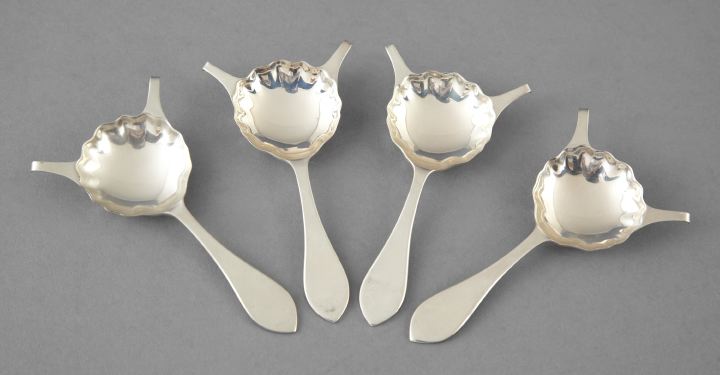 Appraisal: Set of Four Reed and Barton Sterling Silver Cafe Brulot