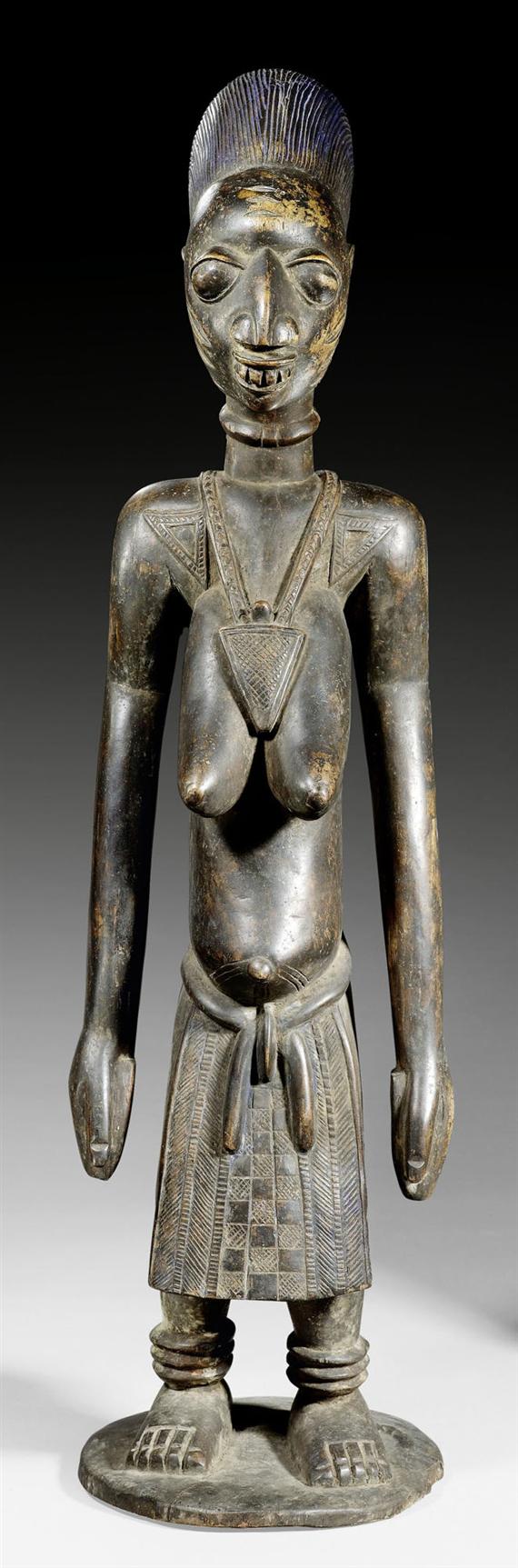 Appraisal: YORUBA FIGURE Nigeria H cm Provenance German private collection Literature