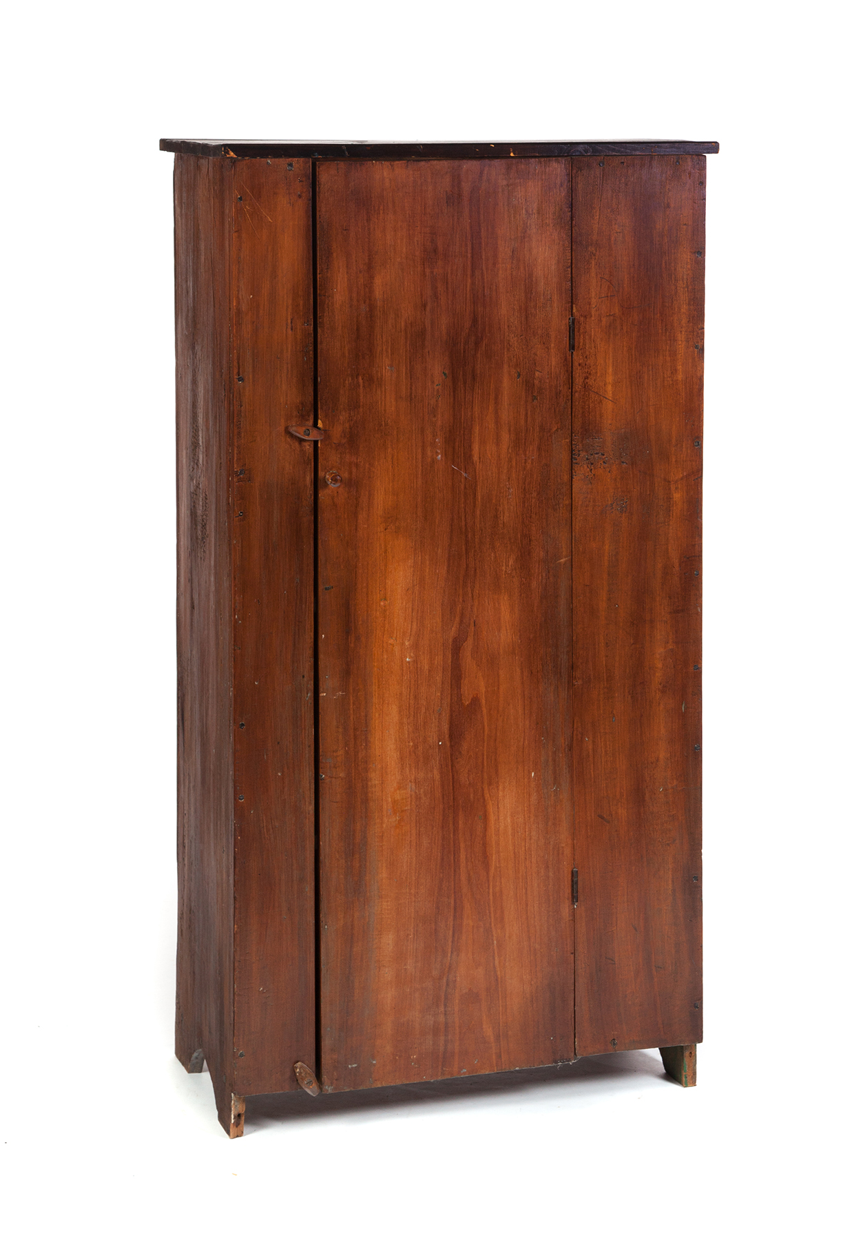 Appraisal: COUNTRY SINGLE-DOOR CUPBOARD American nd half- th century poplar One-board