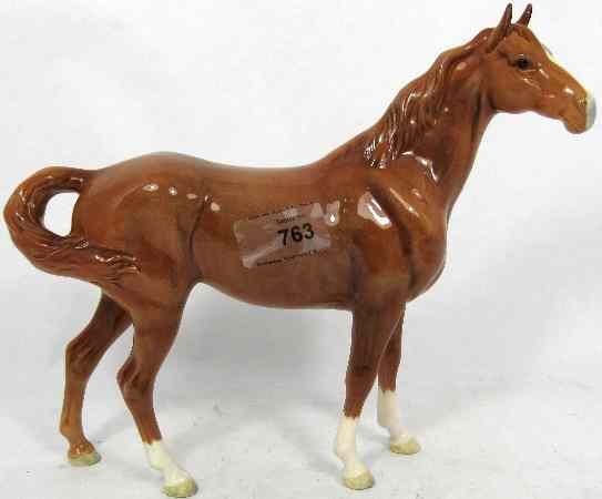 Appraisal: Beswick Chestnut Swishtail Horse