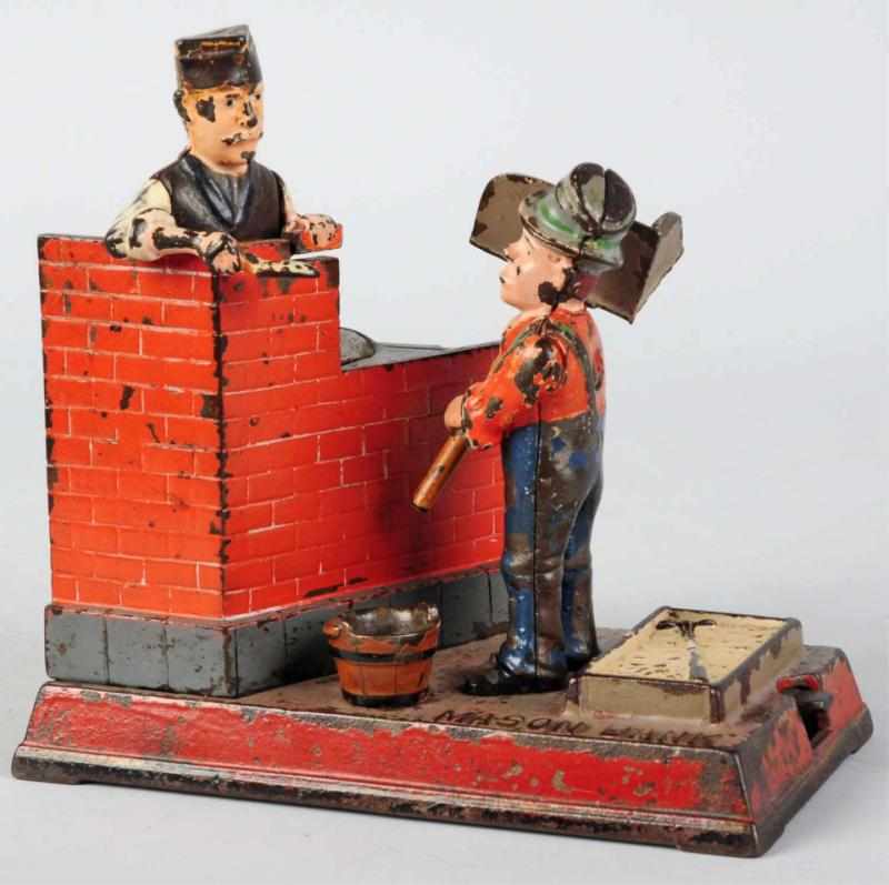 Appraisal: Cast Iron Mason Mechanical Bank Manufactured by Shepard Hardware Company