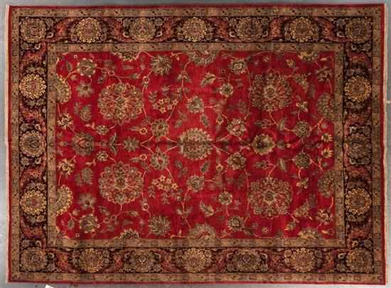 Appraisal: Indo-Tabriz carpet India modern x Estimate -